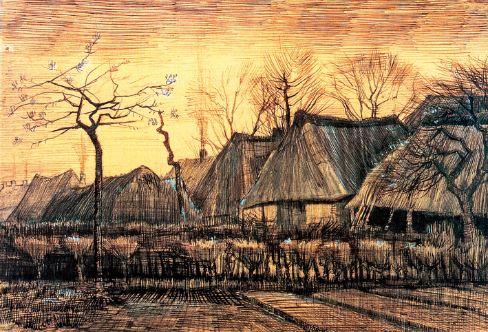  文森特·威廉·梵高  Vincent Willen Van Gogh —— 农舍1884